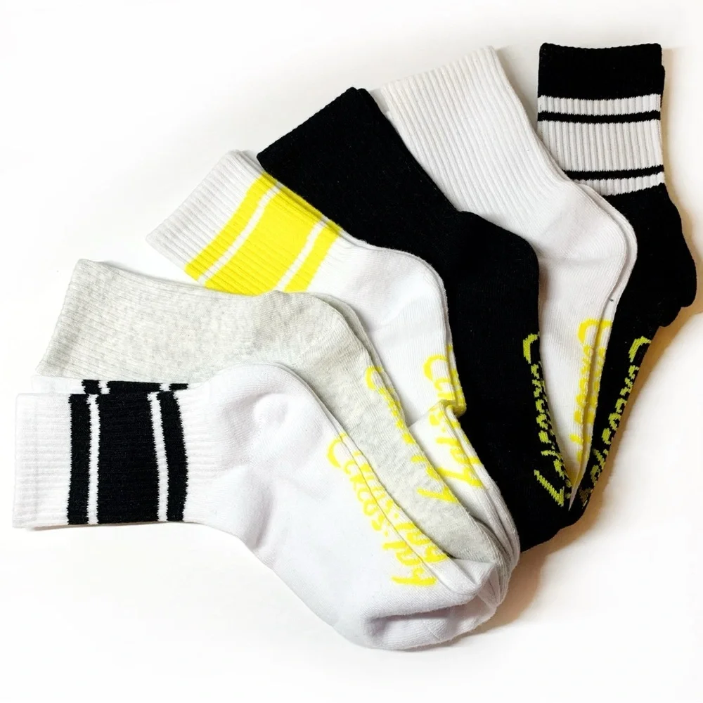NWT Circus by Sam Edelman 5-Pack Crew Socks | Tennis Style | Cotton Blend
